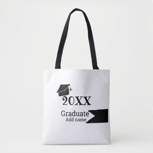 Student 20XX studenten, enkel, modern Tygkasse (Framsida)