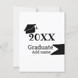 Student 20XX studenten, enkel, modern Vykort