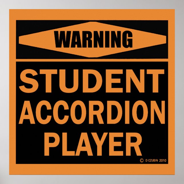 Student Accordion Player Poster (Framsidan)