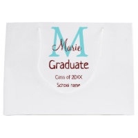 Student add namn monogram grönt rosa  enkel minida
