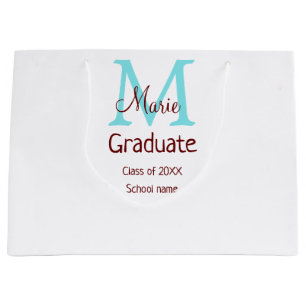 Student add namn monogram grönt rosa enkel minida