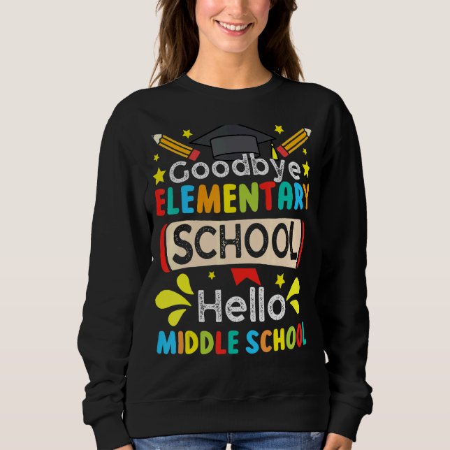 Student Adjö Elemente Hej Mitten School Ap T Shirt (Framsida)
