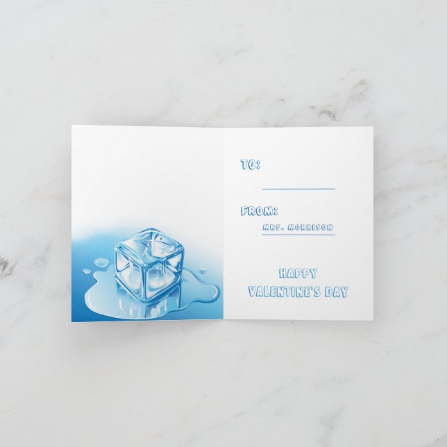 Student Alla hjärtans dag från lärare Tack Kort (Inuti)