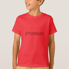 Student Anpassningsbar Text Kids Red T Shirts Boys