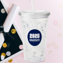 Student-året för marin blå och vit cirkel