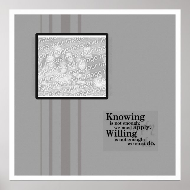 Student Autograf Poster med citat (Framsidan)