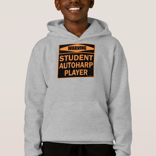 Student Autoharp Player T Shirt (Framsida)