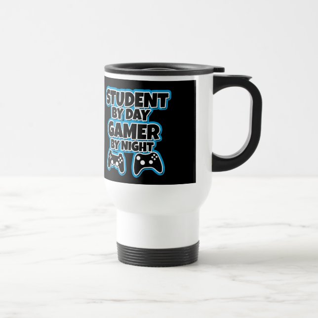 Student av daggameren vid den roliga natten resemugg (Höger)