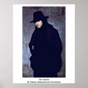 Student av Nikolay Aleksandrovich Yaroshenko Poster