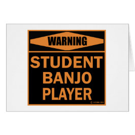Student Banjo Player Hälsningskort