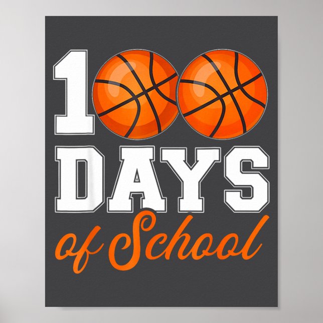 Student Basket 100 Skollärare 100:e dag Da Poster (Framsidan)