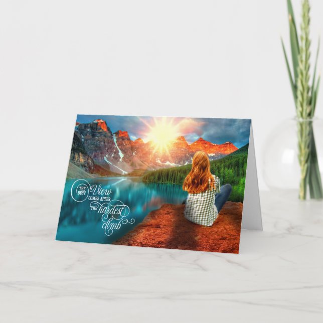 Student bästa vy kommer efter det svåraste klimate kort (Framsida)