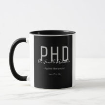 Student Black Namn grad PhD Mugg