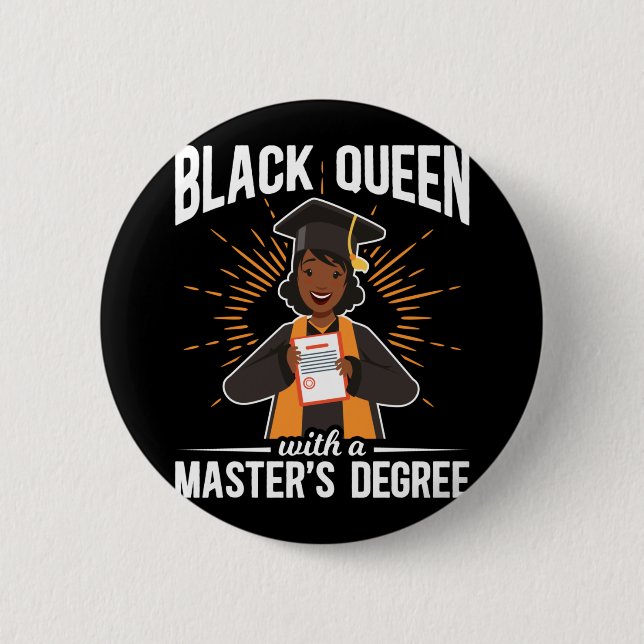 Student Black Queen Studenten Master Degree Knapp (Framsida)