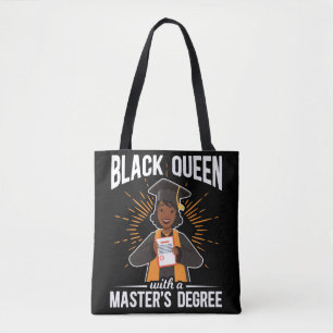 Student Black Queen Studenten Master Degree Tygkasse