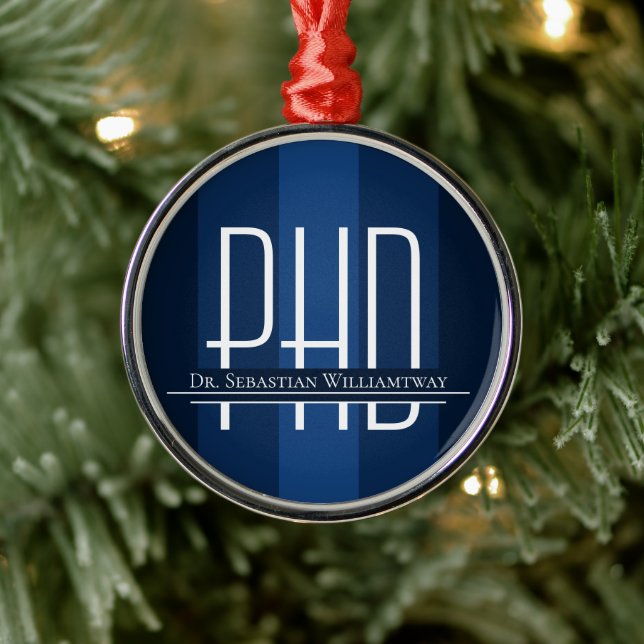 Student Blue PhD Studenten Julgransprydnad Keramik (Träd)