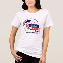 Student Blue Red White Studenten T Shirt