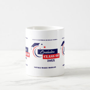 Student Blue White Studenten Classic Kaffemugg
