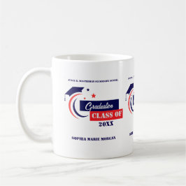 Student Blue White Studenten Classic Kaffemugg