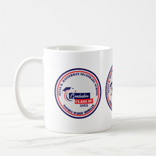 Student Blue White Studenten Classic Kaffemugg
