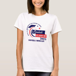 Student Blue White Studenten Tri-Blend Shirt T Shirt