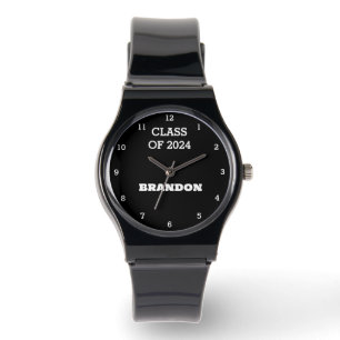 Student Boys Black Studenten School College i Armbandsur
