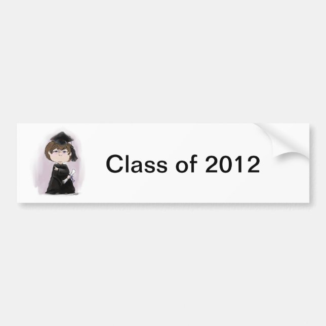 Student! Bumper Sticker Bildekal (Framsidan)