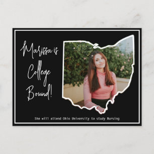 Student College Bound Ohio Meddelande Vykort