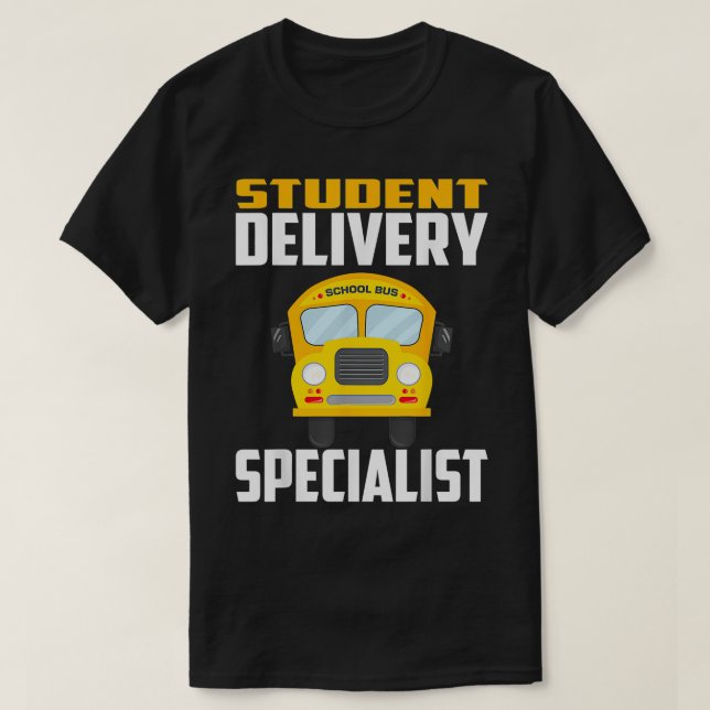Student Delivery Specialist TShi, Buss-chauffören, T Shirt (Design framsida)