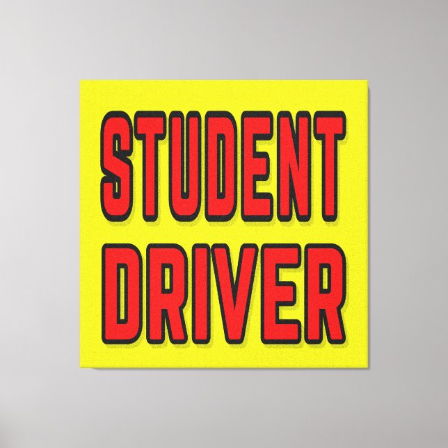 Student Driver Canvastryck (Framsida)
