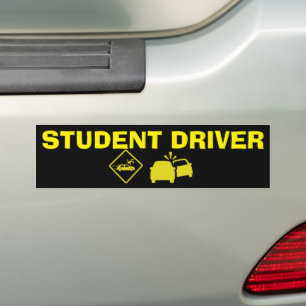 STUDENT DRIVER GULT - CRASH GULT BILDEKAL