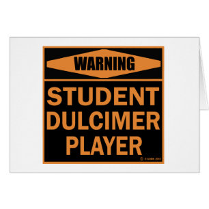 Student Dulcimer Player Hälsningskort