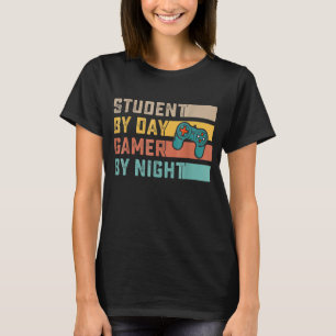 Student efter dagspelsspelare efter nattspelsmedle t shirt