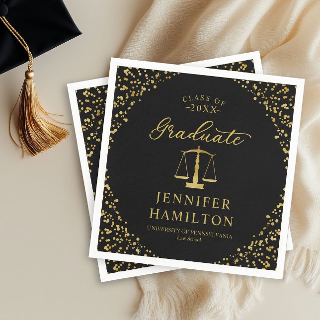 Student Elegant, Guld, Black Law School i Studente Pappersservett (Skapare uppladdad)