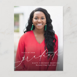 Student elegant-skript lodrät studenten inbjudan vykort