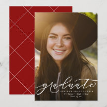 Student enkla röda lodrät studenten