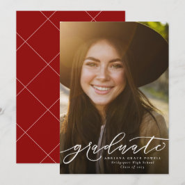 Student enkla röda lodrät studenten meddelande