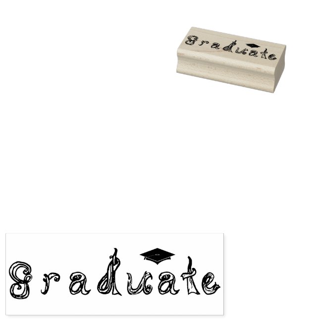 Student Fabric Font Brev Rubber Frimärke Stämpel (Stämplad)