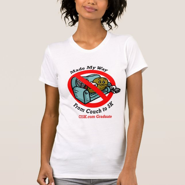 Student för damer C25K tanktop T-shirt (Framsida)