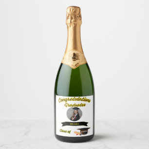 Student-foto och namn Food Beverage Label Set