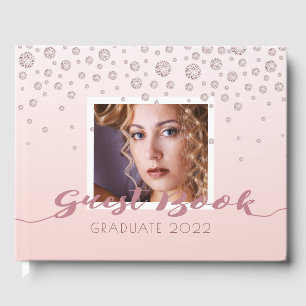 Student foto ro guld diamanter rosa 2024 gästböcker