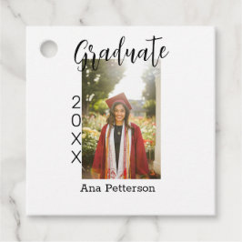 Student fotomodern klassisk tilläggsbild för namn gåvor etiketter