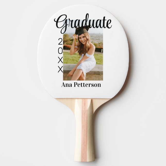 Student fotomodern klassisk tilläggsbild för namn pingisracket (Framsidan)