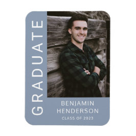 Student från årskullen 2023 Pojke Examen Foto Magnet