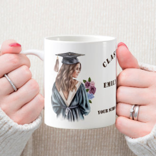 Student Girl Studenten Universiteten School School Kaffemugg