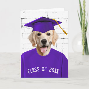 Student Golden Retriever Lila T-shirt Kort