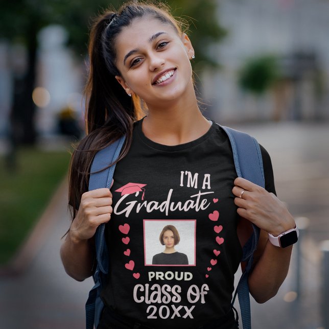 Student Grad Photo Studenten Class Anpassningsbar T Shirt (Skapare uppladdad)