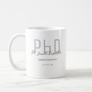 Student Grått Black Namn PhD Kaffemugg