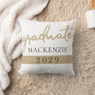 Student Guld skript Elegant Hand-Lettered-pensel Kudde