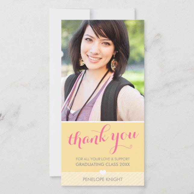 Student gult grått av PHOTO TACK av underordnad ty Kort (Framsida)